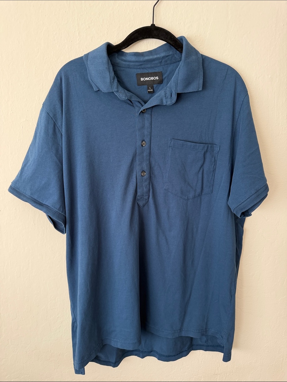 Bonobos Men's Slate Blue Short-Sleeve Polo